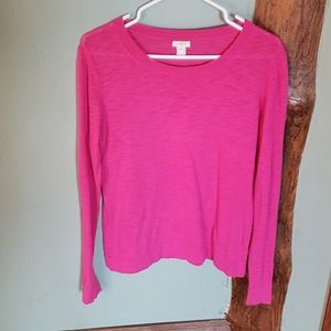 J. Crew Pink Cotton Sweater